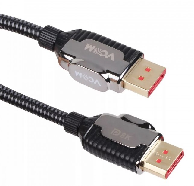 

Кабель DisplayPort(20M)-DisplayPort(20M) v1.4 4K, 8K, 50 см, черный VCOM CG634-0.5M (CG634-0.5M), CG634-0.5M