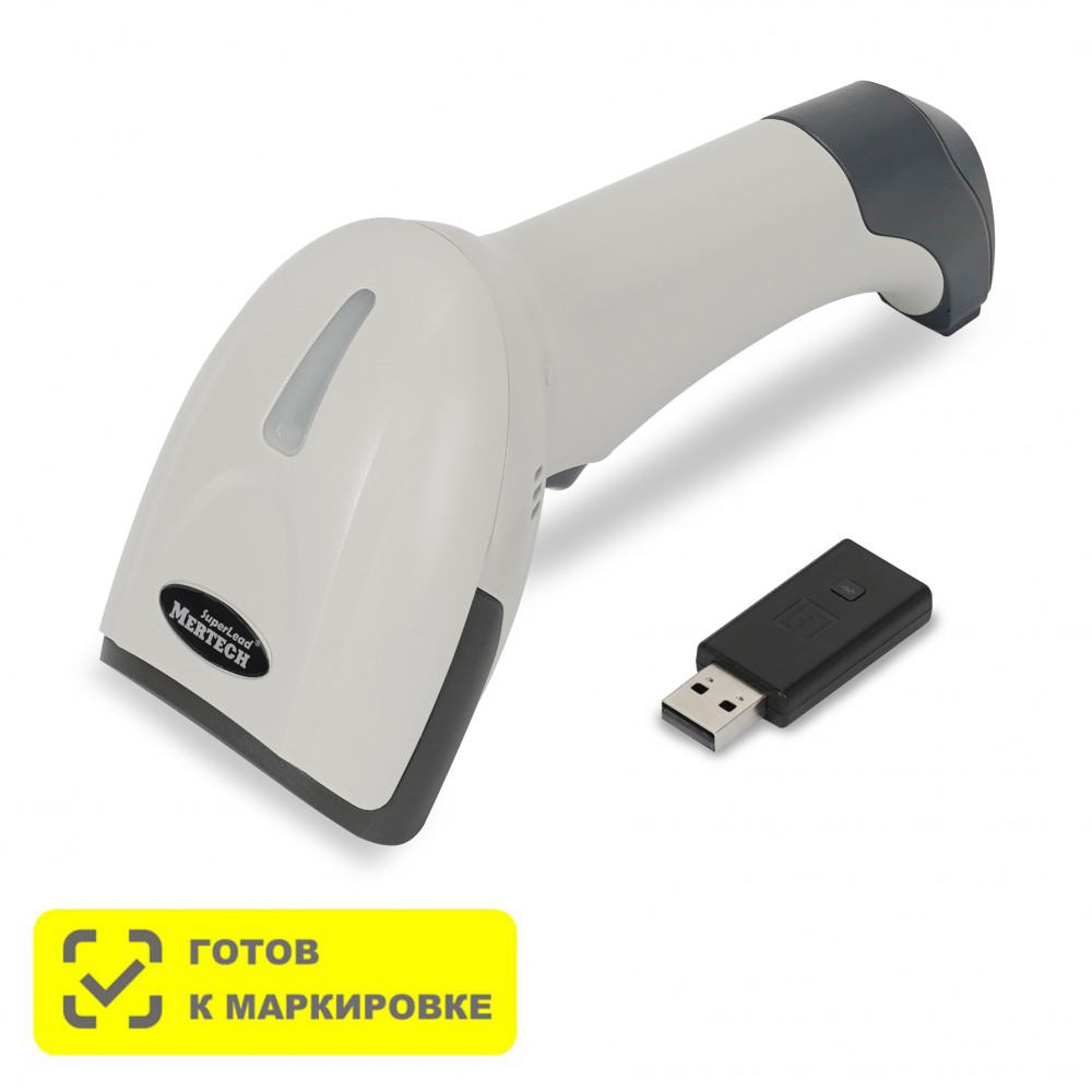 

Сканер штрих-кода Mertech CL-2310 BLE Dongle P2D, ручной, Image, USB, беспроводной, 1D/2D, USB кабель, USB Bluetooth адаптер, белый, IP54 (4560), CL-2310 BLE Dongle P2D