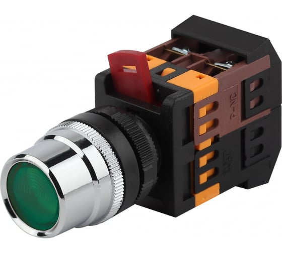 

Кнопка плоская 22 мм, 1NO 1NC, зеленый, ЭРА BBT10-ABLF-K06E (Б0045650), BBT10-ABLF-K06E