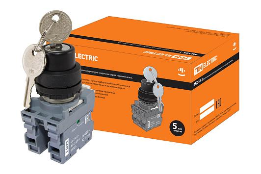 

Переключатель с фиксацией на 2 положения, черный, с ключом, TDM M2SSК1-102 (SQ0747-0080), M2SSК1-102