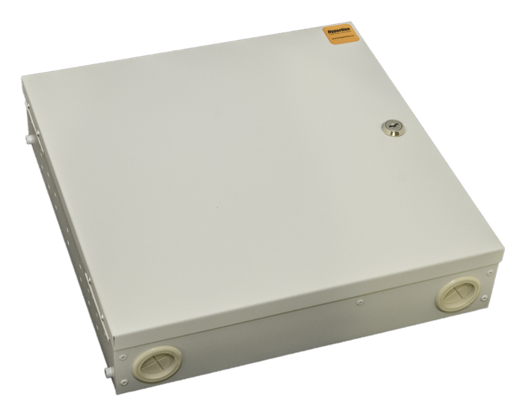 Бокс оптический Hyperline FO-WBX-4xSLT-W140H42-32UN-GY