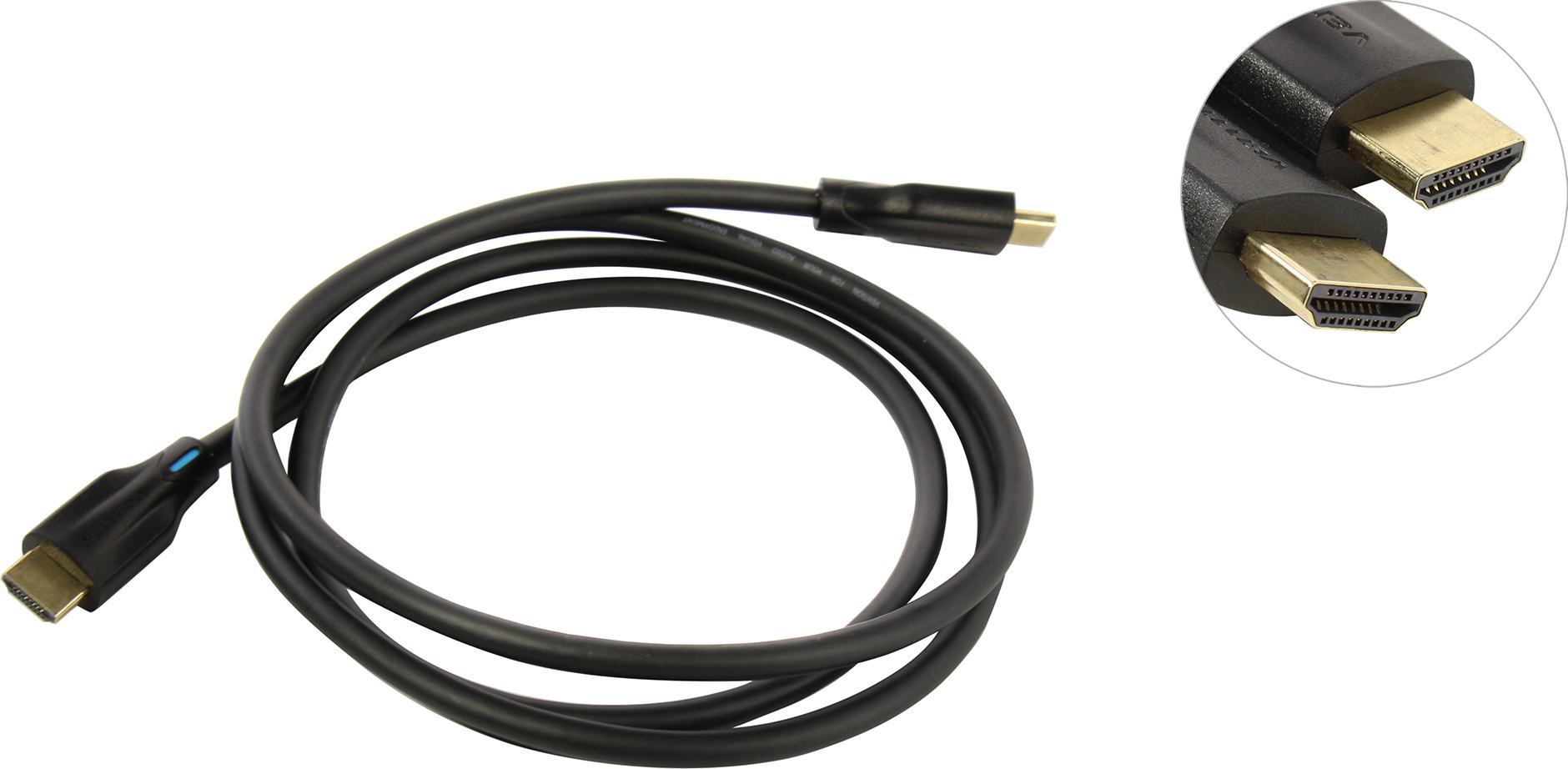 

Кабель HDMI(19M)-HDMI(19M) v2.1 4K, 8K, 1.5 м, черный Vention (AANBG)