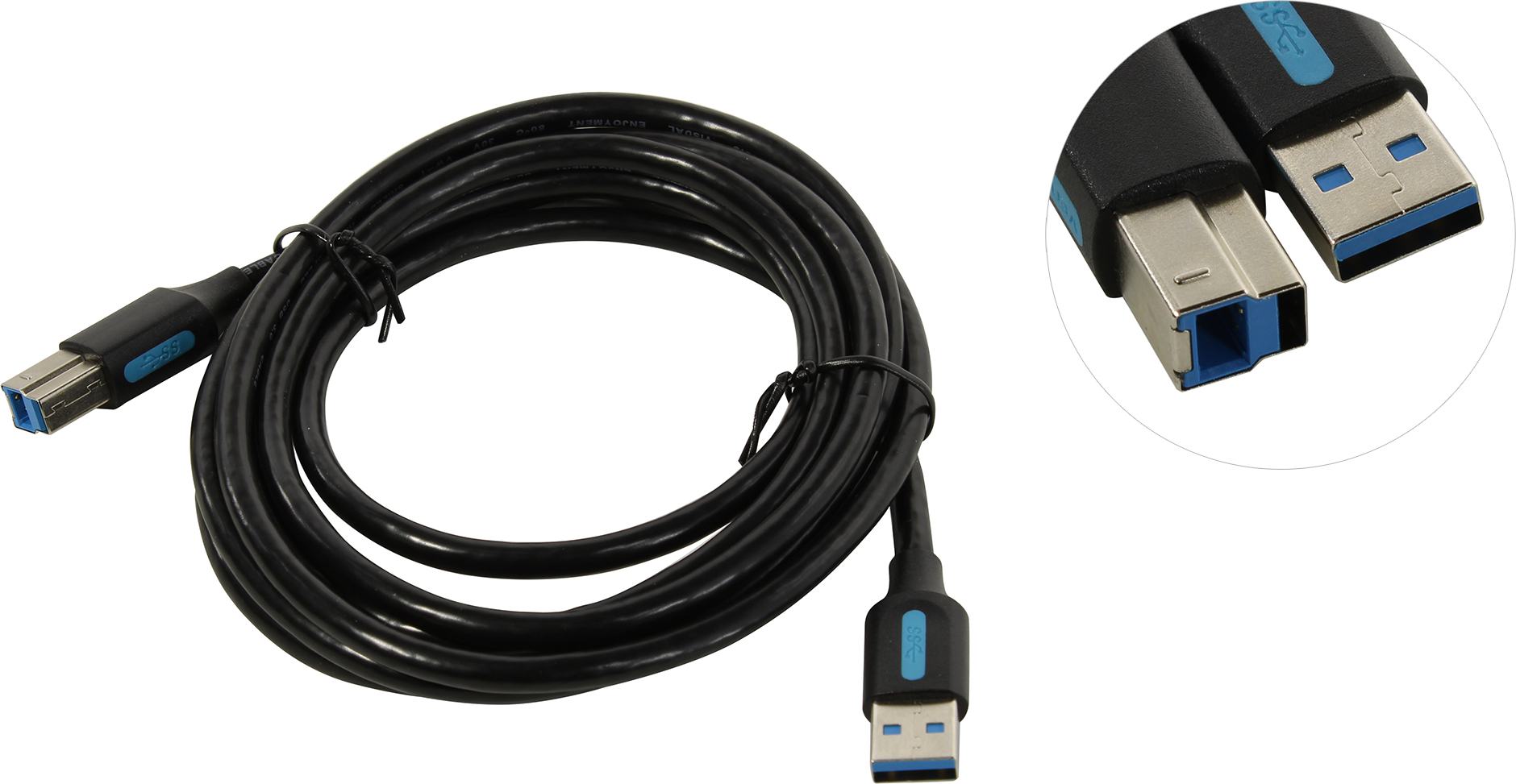 

Кабель USB(Am)-USB(Bm), 1.5 м, черный, Vention (COOBG)