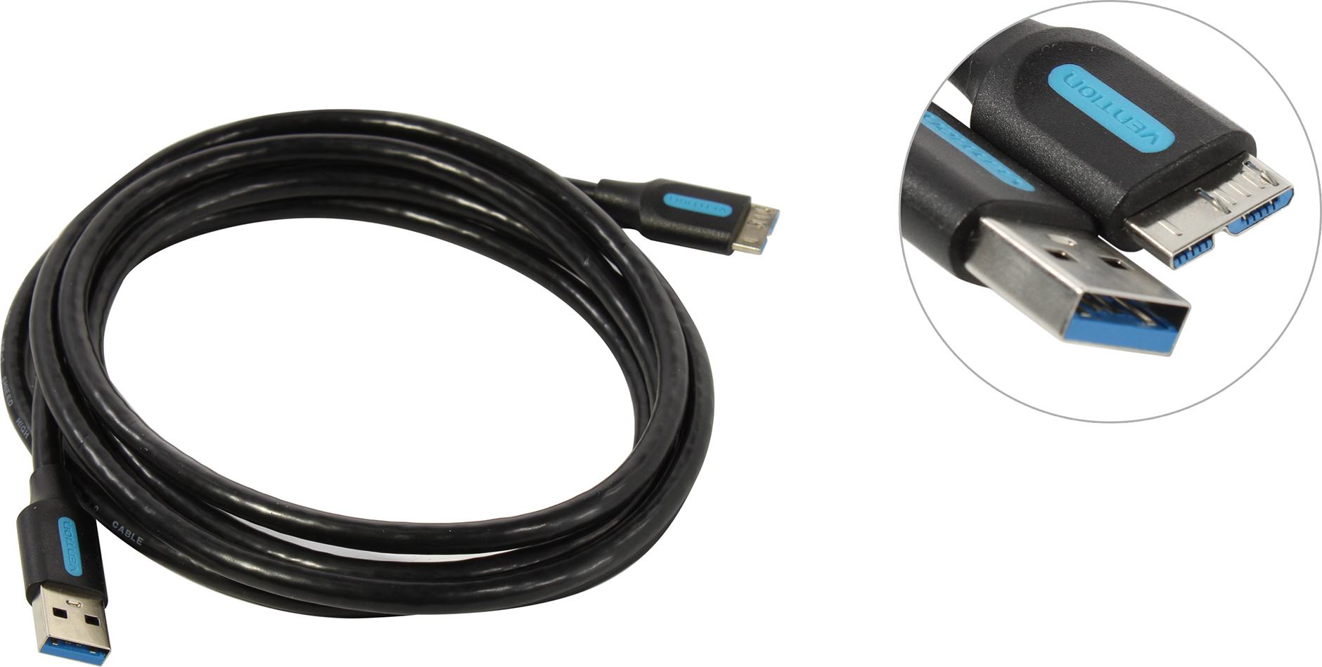 

Кабель USB-Micro USB, 2м, черный Vention (COPBH)