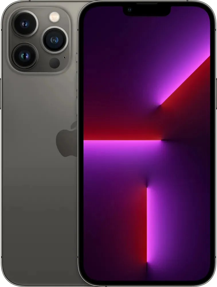 

Смартфон Apple iPhone 13 Pro Max A2641 , 6.7" 2778x1284 OLED, A15 Bionic, 6Gb RAM, 128Gb, 3G/4G/5G, NFC, Wi-Fi, BT, 3xCam, 2-Sim (nano SIM+eSIM), 4352mAh, Lightning, iOS 15, черный (MLJ43AH/A), iPhone 13 Pro Max A2641