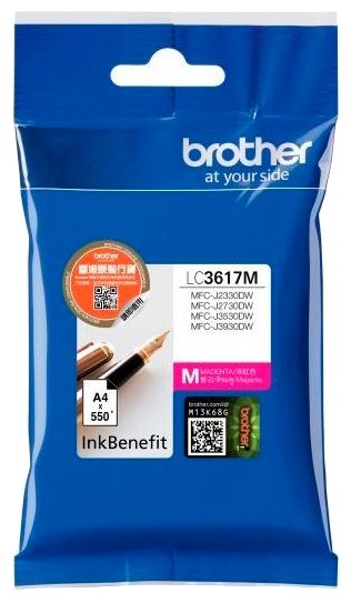 Картридж Brother LC3617M (LC3617M), пурпурный