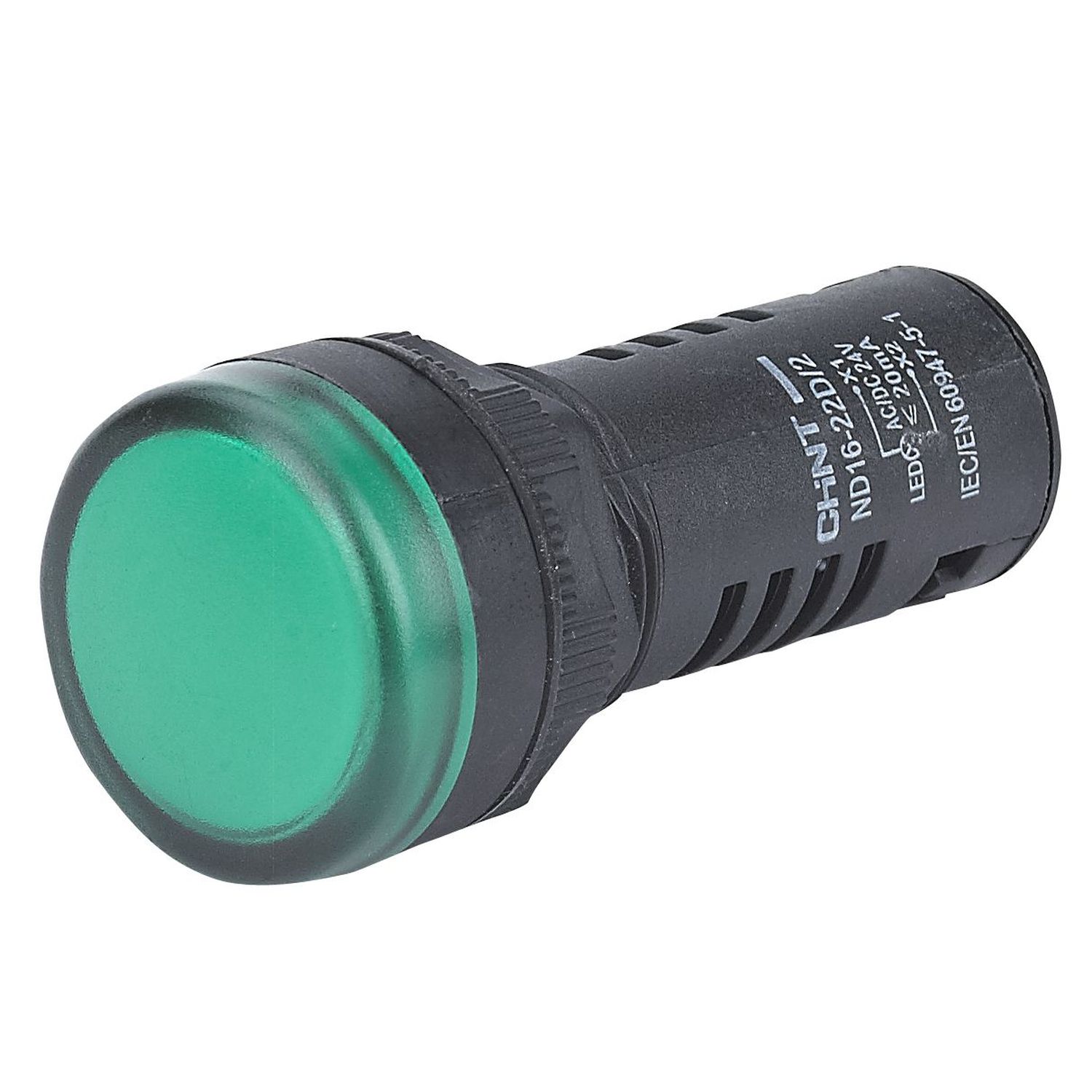 Лампа индикаторная зеленый CHINT ND16-22D/2