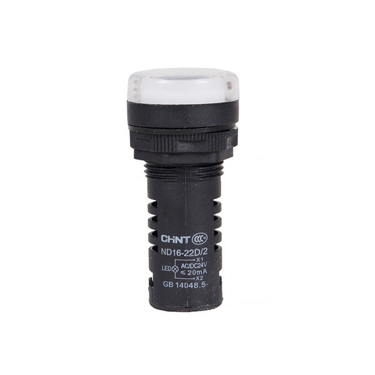 Лампа индикаторная белый CHINT ND16-22D/2