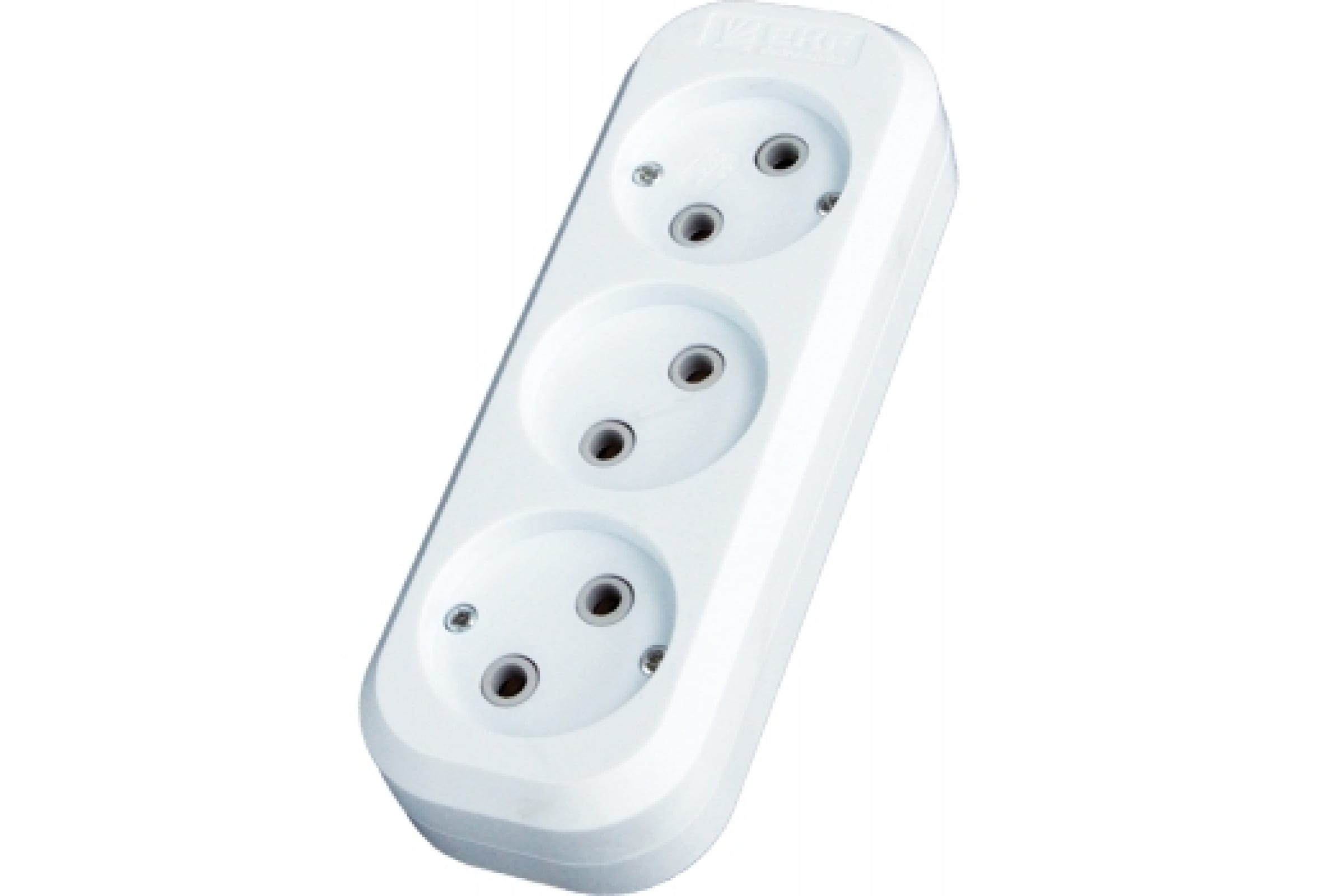 

Колодка удлинителя EKF 3-розетки, 10A, б/з, белый (AKB10-3)