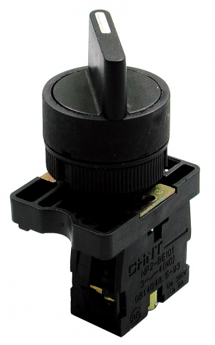 

Переключатель с фиксацией на 2 положения, черный, CHINT NP2-ED25 (573781), NP2-ED25
