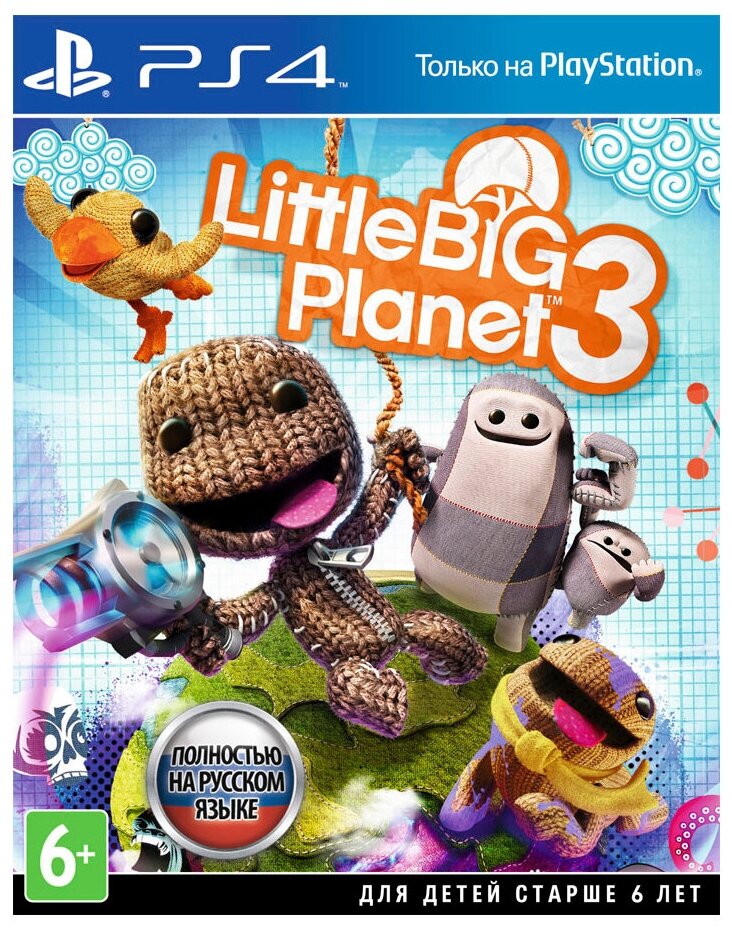 

Игра для PlayStation 4 LittleBigPlanet 3 Стандартное издание, платформер, приключения, экшн, 6+ (Диск)
