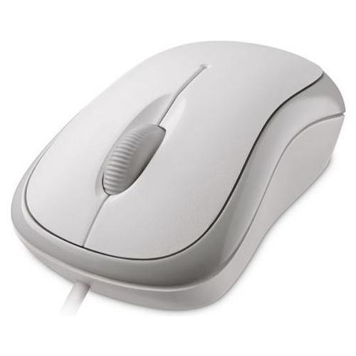 

Мышь проводная Microsoft Basic, 1000dpi, оптическая светодиодная, USB, белый (P58-00060), Basic Optical Mouse White USB