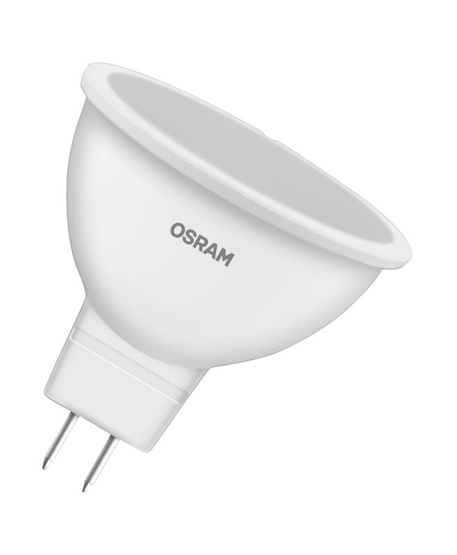 

Лампа светодиодная GX5.3, MR16, 10Вт, 800лм, 4000K/нейтральный, 80-89 Ra, Osram (4058075582903)