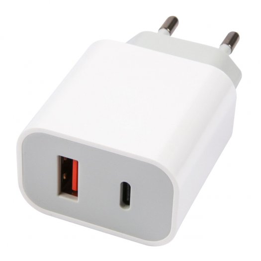 

Сетевое зарядное устройство Red Line NQC-13 20W, USB, USB type-C, PD, 2.4A, белый (УТ000024925), NQC-13