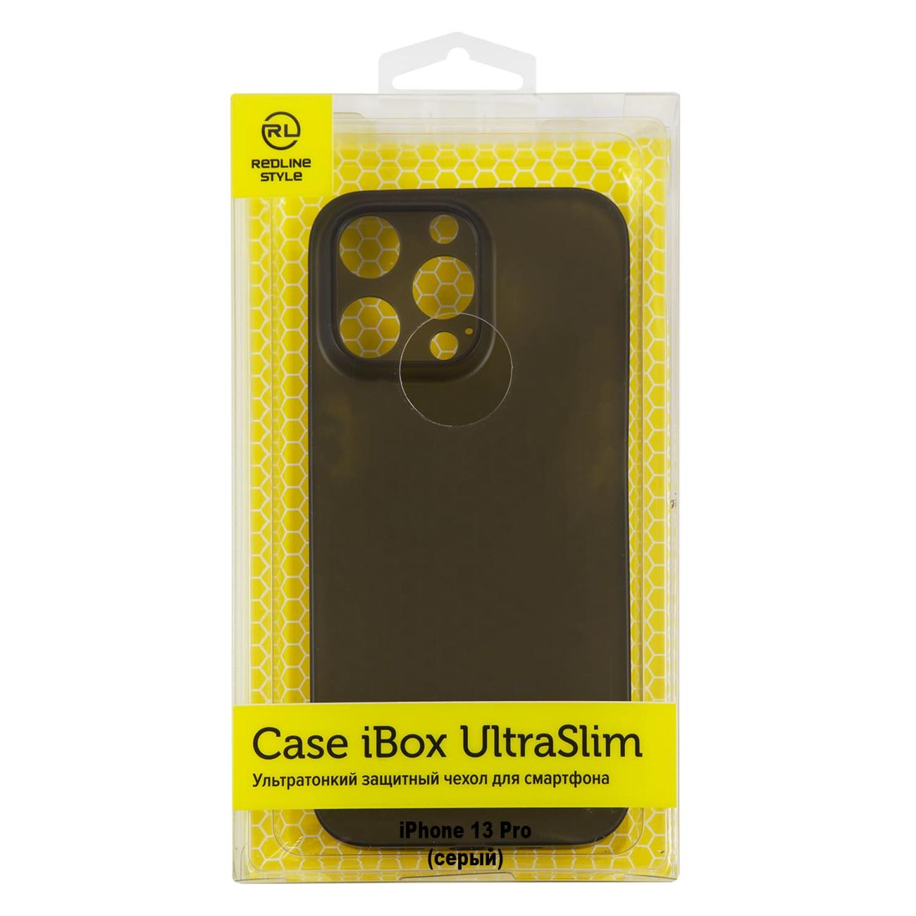

Чехол-накладка iBox UltraSlim для смартфона Apple iPhone 13 Pro, серый (УТ000029101)