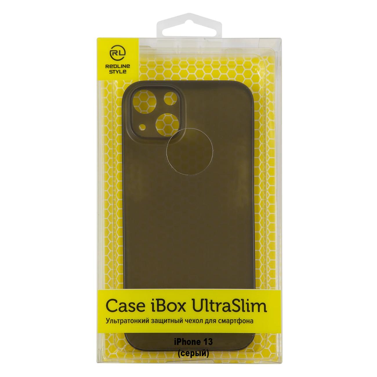 

Чехол-накладка iBox UltraSlim для смартфона Apple iPhone 13, серый (УТ000029095)