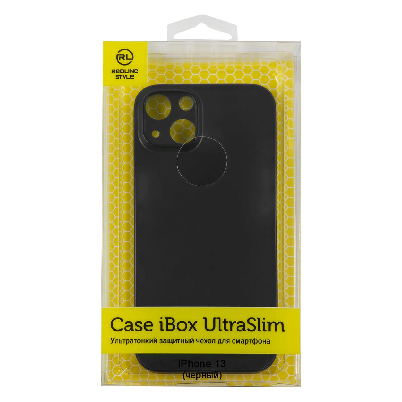 

Чехол-накладка iBox UltraSlim для смартфона Apple iPhone 13, черный (УТ000029096)