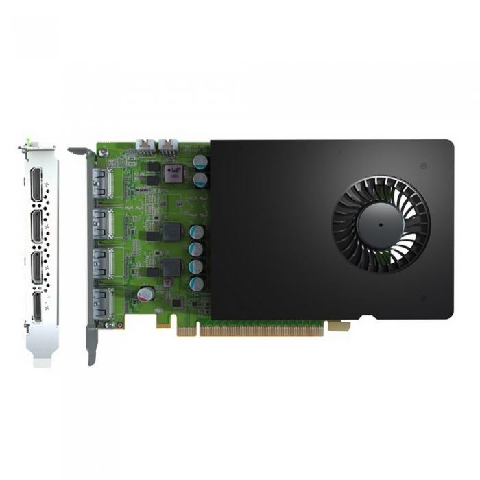 Видеокарта Matrox NVIDIA Quadro P1000 D1450, 4Gb DDR5, 128 бит, PCI-E, 4HDMI, Retail (D1450-E4GB) - фото 1