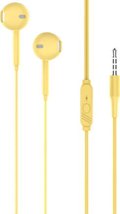 

Проводная гарнитура PAVAREAL PA-E65, Jack 3.5mm, желтый (PA-E65), PA-E65