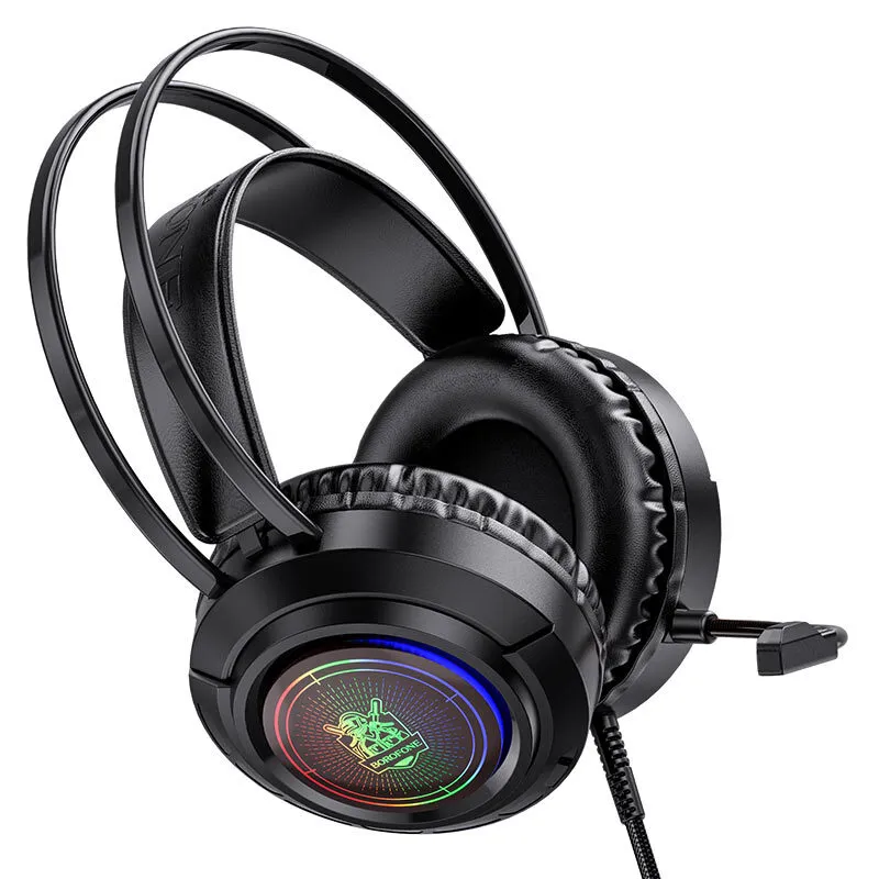

Проводная гарнитура Borofone BO103 Surpass , Jack 3.5mm/USB, черный (BO103), BO103 Surpass