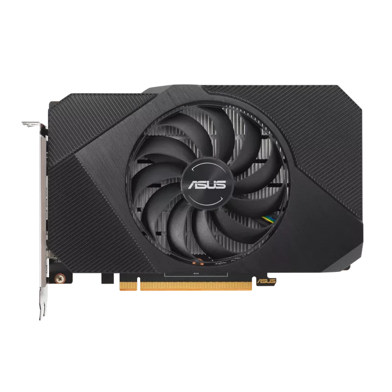 Видеокарта ASUS AMD Radeon RX 6400 Phoenix, 4Gb DDR6, 64bit, PCI-E, HDMI, DP, Retail (PH-RX6400-4G ) - фото 1