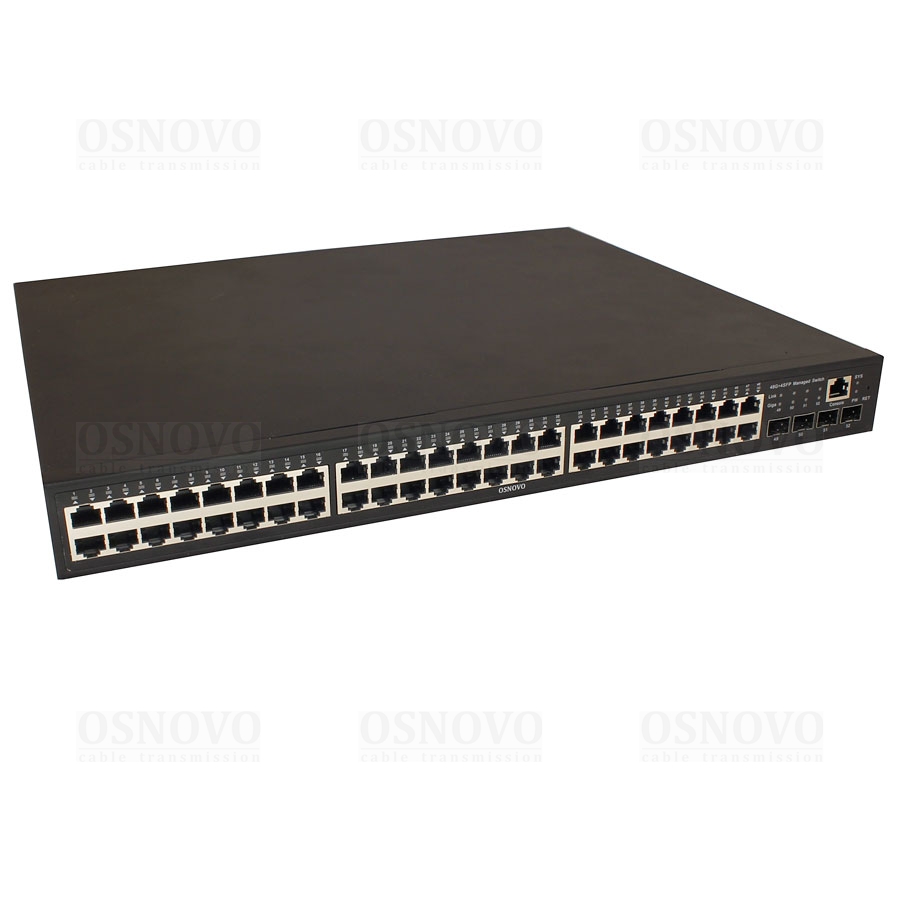

Коммутатор OSNOVO SW-84804/L(800W), управляемый, кол-во портов: 48x1 Гбит/с, кол-во SFP/uplink: SFP 4x1 Гбит/с, установка в стойку, PoE: 48x30Вт (макс. 800Вт) (SW-84804/L(800W)), SW-84804/L(800W)