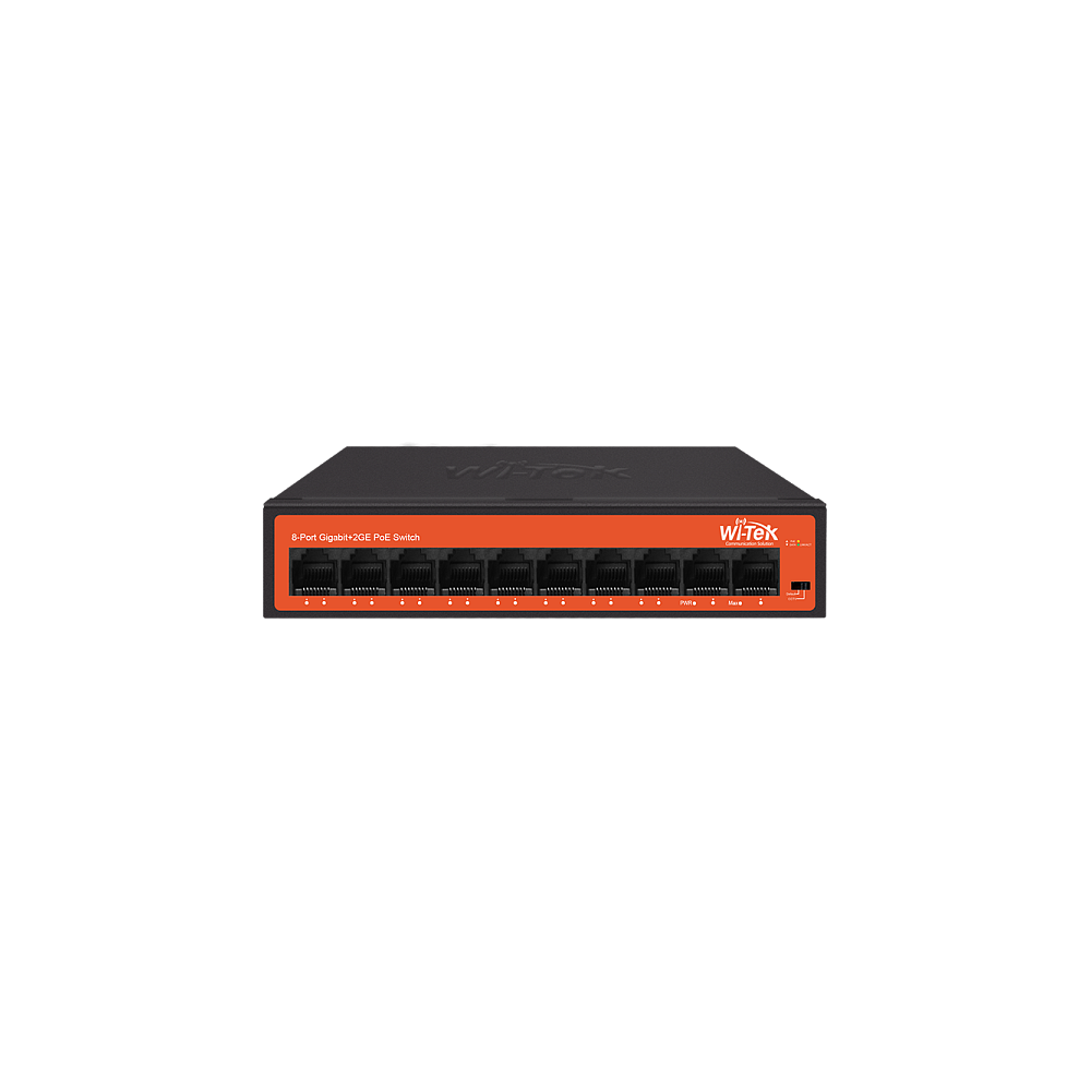 Коммутатор Wi-Tek WI-PS308GH v2, кол-во портов: 8x1 Гбит/с, PoE: 8x60Вт (WI-PS308GH v2) - фото 1