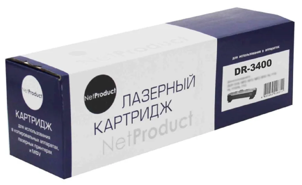 Драм-картридж (фотобарабан) лазерный NetProduct N-DR-3400 (DR-3400), черный, 30000 страниц, совместимый, для Brother HL-L5000/5100/5200/6250/6300/6400 нет данных - фото 1