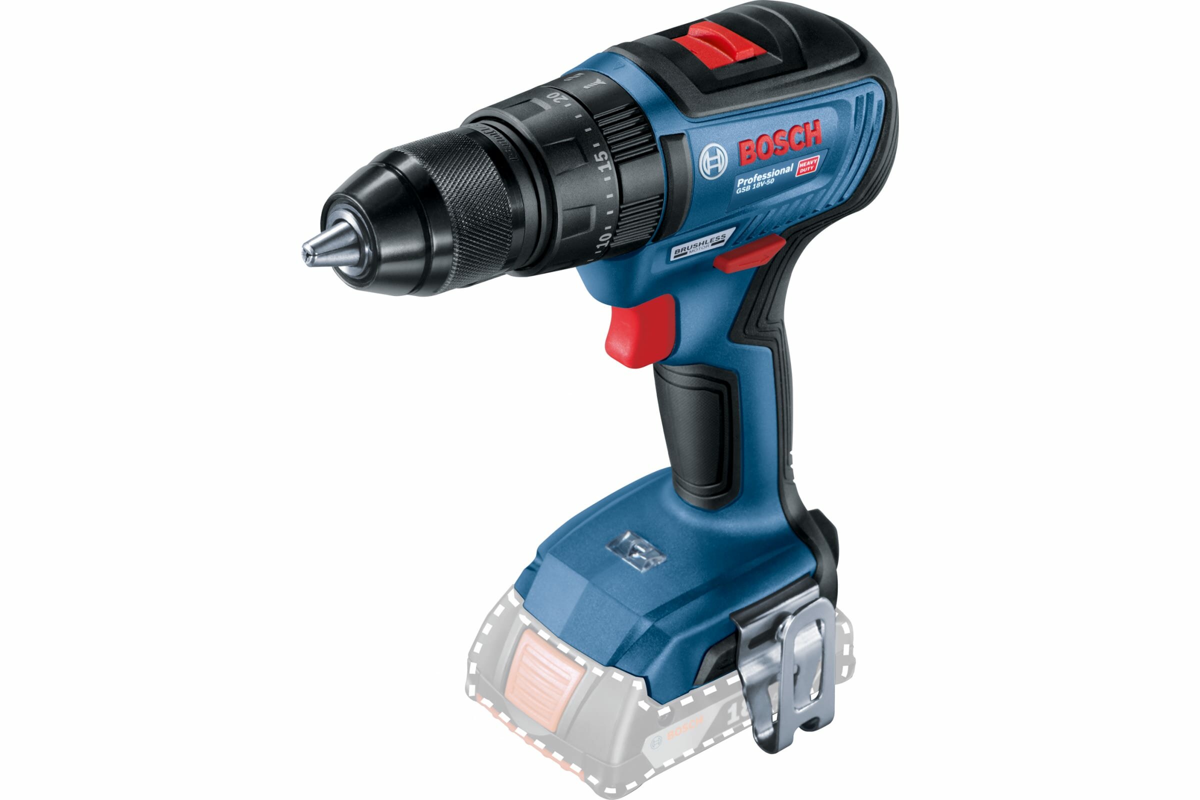 

Дрель-шуруповерт Bosch GSB 18V-50, аккумуляторный, 50 нм, 1800 об/мин, 18V, Li-Ion, быстрозажимной патрон, 1.1 кг (06019H5106) поставляется без аккумуляторов и зарядного устройства, GSB 18V-50
