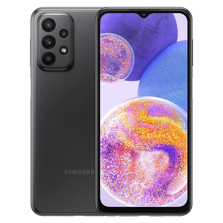 

Смартфон Samsung Galaxy A23, 6.6" 1080x2408 PLS, Qualcomm Snapdragon 680, 4Gb RAM, 64Gb, 3G/4G, NFC, Wi-Fi, BT, 4xCam, 2-Sim, 5000 мА⋅ч, USB Type-C, Android 12, черный (SM-A235FZKUMEA), Galaxy A23