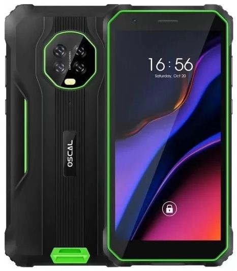

Смартфон Blackview OSCAL S60 PRO, 6" 720x1440 IPS, MediaTek Helio A25, 4Gb RAM, 32Gb, 3G/4G, Wi-Fi, BT, 3xCam, 2-Sim, 5580mAh, Micro-USB, Android Go, зеленый, ударопрочный корпус, OSCAL S60 PRO
