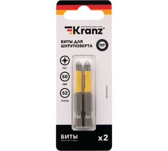 Бита KRANZ PZ1, 5 см, 1/4 (тип Е)