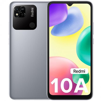 

Смартфон Xiaomi Redmi 10A, 6.53" 720x1600 TFT, MediaTek Helio G25, 3Gb RAM, 64Gb, 3G/4G, Wi-Fi, BT, 2xCam, 2-Sim, 5000mAh, Micro-USB, Android 11, серебристый, Redmi 10A
