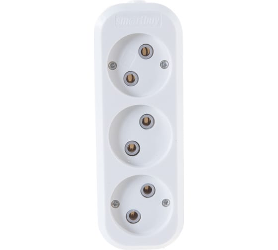 

Колодка удлинителя Smartbuy SBE-10-3-00-N 3-розетки, 10A, б/з, белый (SBE-10-3-00-N), SBE-10-3-00-N