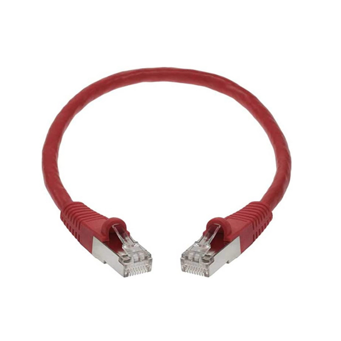 Патч-корд SSTP кат.6a, 0.5м, RJ45-RJ45, вишневый, CU, LSZH, экранированный, ACD (ACD-LPS6AZ-5DC)