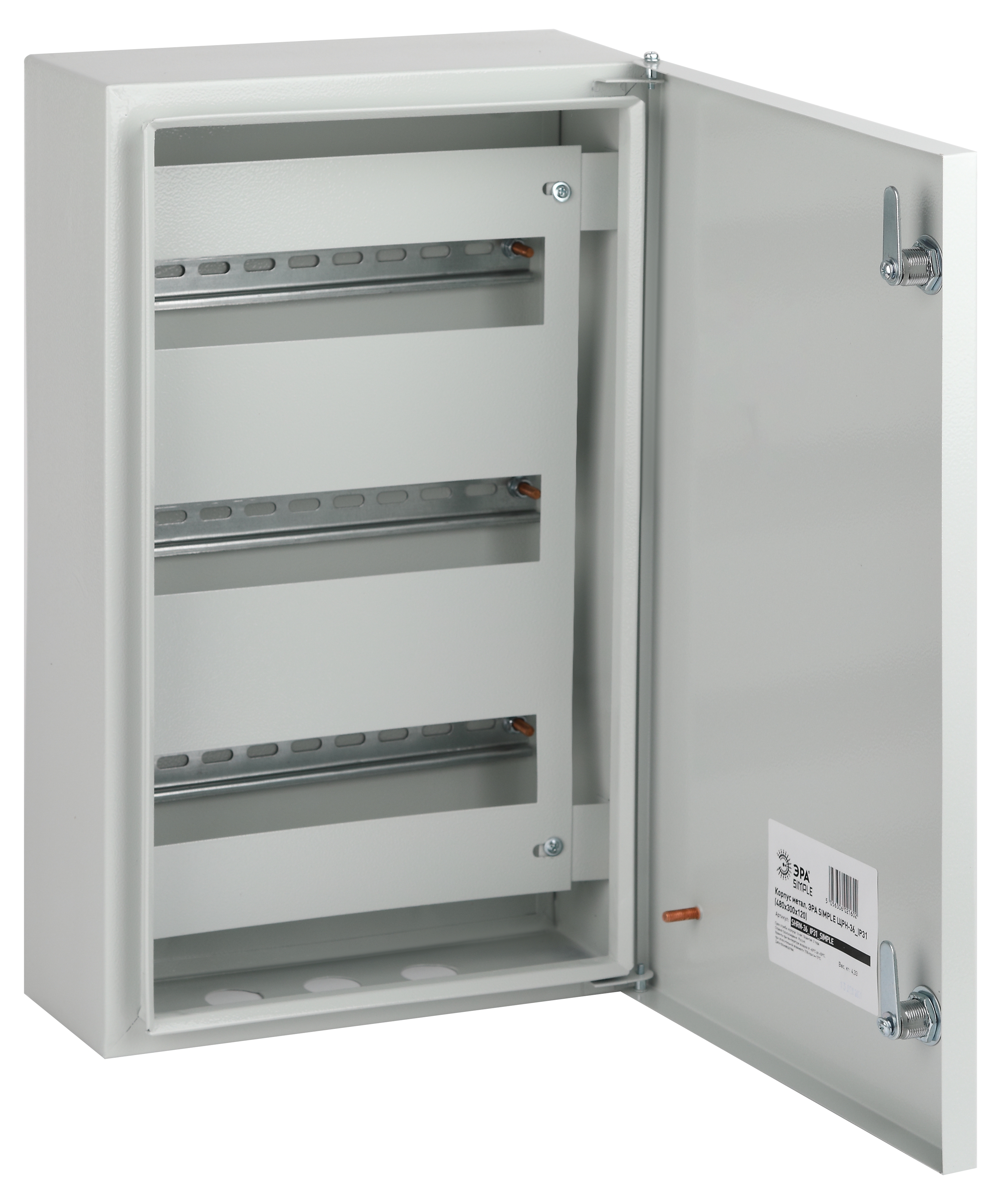 Корпус металлический 30 см x 12 см x 48 см, IP31, Эра ЩРН-36