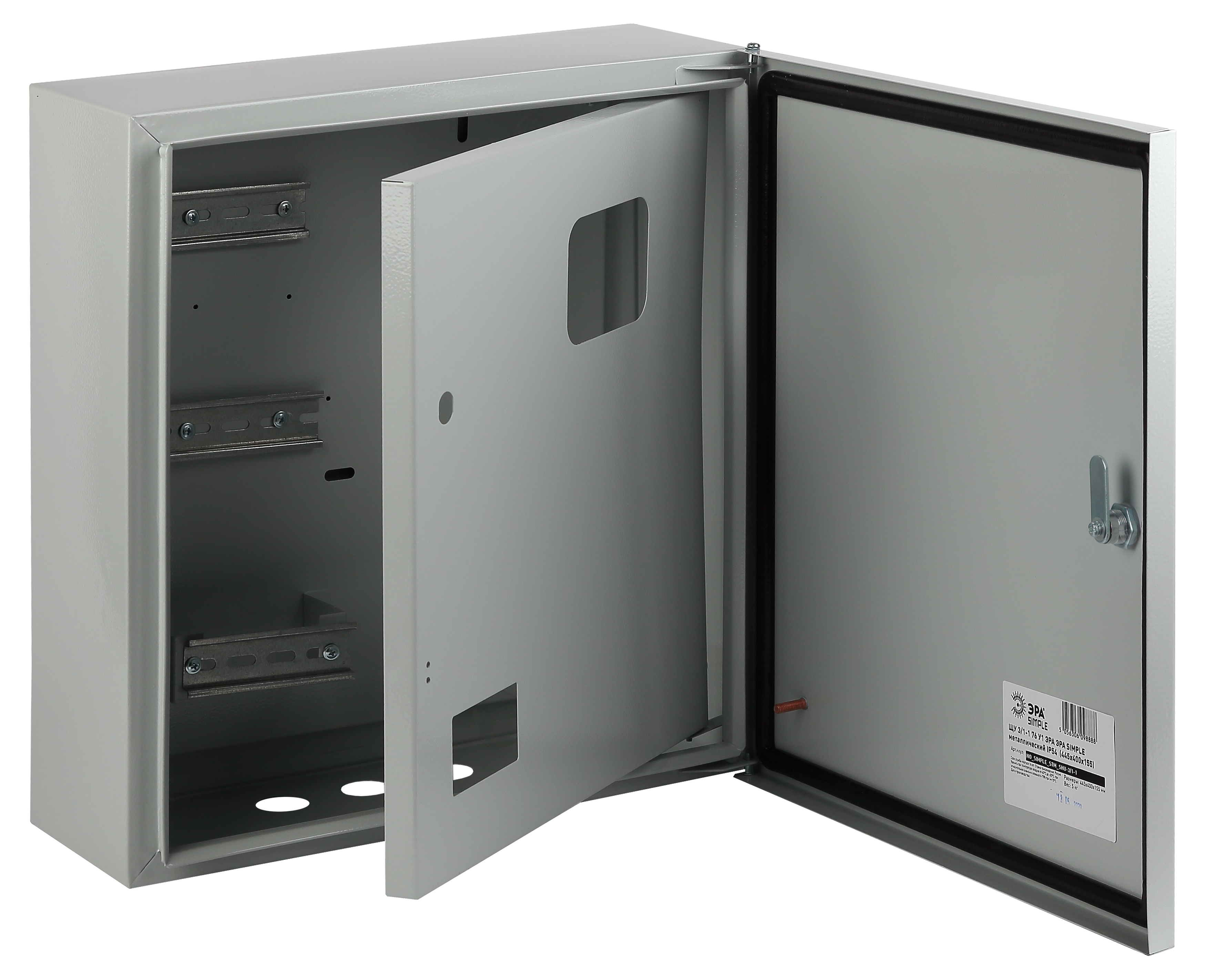 Корпус металлический 40 см x 15.5 см x 44.5 см, IP54, Эра ЩУ 3-1-1