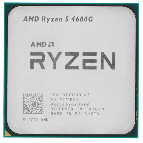 

Процессор AMD Ryzen 5-4600G Renoir, 6C/12T, 3700MHz 8Mb TDP-65 Вт SocketAM4 tray (OEM) (100-000000147), 4600G