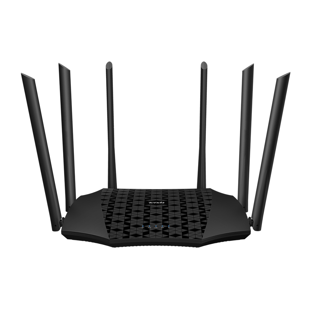 

Wi-Fi роутер Tenda AC21, 802.11a/b/g/n/ac, 2.4 / 5 ГГц, до 1.73 Гбит/с, LAN 3x1 Гбит/с, WAN 1x1 Гбит/с, внешних антенн: 6x6 дБи, AC21