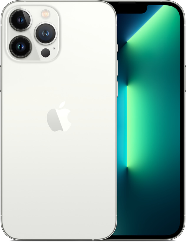 

Смартфон Apple iPhone 13 Pro Max A2643, 6.7" 1284x2778 OLED, Apple A15 Bionic, 128Gb, 3G/4G/5G, NFC, Wi-Fi, BT, 3xCam, 2-Sim (nano SIM+eSIM), Lightning, iOS 15, серебристый (MLL73QL/A), iPhone 13 Pro Max A2643
