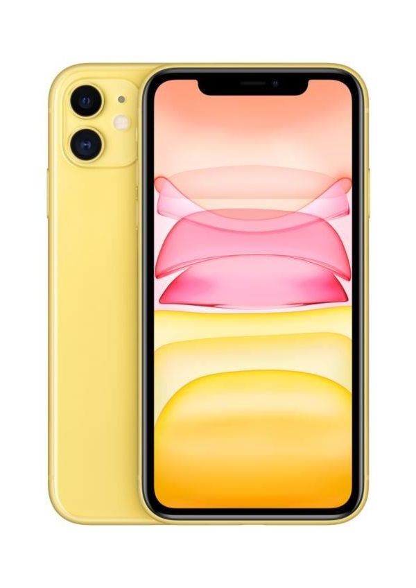 

Смартфон Apple iPhone 11 A2221, 6.1" 1792x828 IPS, Apple A13 Bionic, 64Gb, 3G/4G, NFC, Wi-Fi, BT, 2xCam, 2-Sim (nano SIM+eSIM), Lightning, iOS 13, желтый (MHDE3B/A), iPhone 11 A2221