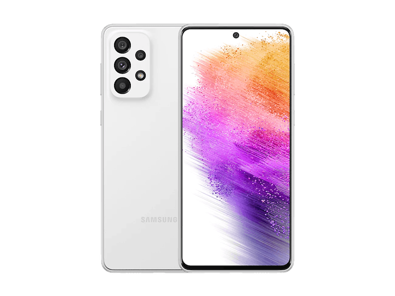 

Смартфон Samsung Galaxy A73 5G, 6.7" 1080x2400 Super AMOLED Plus, Qualcomm Snapdragon 778G, 8Gb RAM, 256Gb, 3G/4G/5G, NFC, Wi-Fi, BT, 4xCam, 2-Sim, 5000 мА⋅ч, USB Type-C, Android 12, белый (SM-A736BZWHMEA), Galaxy A73 5G