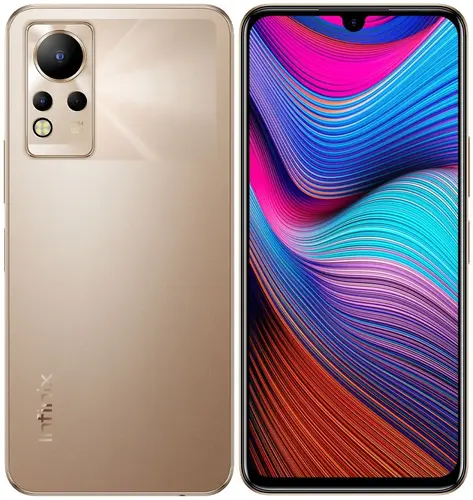 

Смартфон Infinix Note 12, 6.7" 1080x2400 AMOLED, MediaTek Helio G88, 6Gb RAM, 128Gb, 3G/4G, NFC, Wi-Fi, BT, 3xCam, 2-Sim, 5000mAh, USB Type-C, Android 11, золотистый (10032362), Note 12