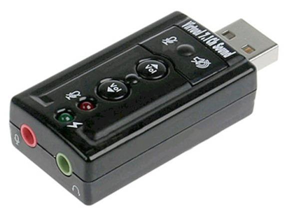 

Звуковая карта внешняя C-media USB TRUA71, 2.0 (7.1 virtual), Retail (ASIA USB 8C V & V), USB TRUA71
