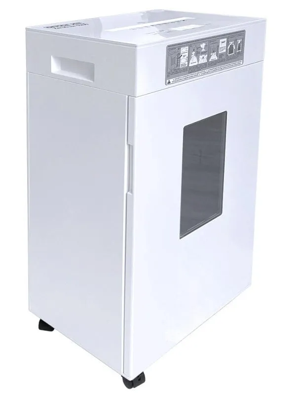 

Шредер Office Kit ZeroDust S209, секретность P-5, 210 см/мин., перекрестный - 2 мм x 1 см, объем 42.5 л, кол-во листов до 10 шт., карты, белый (OK0209S209), S209