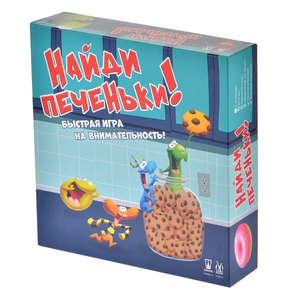 

Настольная игра Мосигра Найди печеньки, игроков: 2 - 5, Найди печеньки