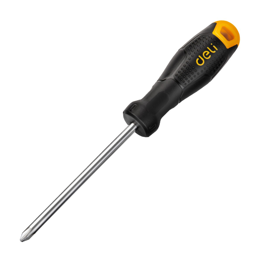 

Отвертка крестовая PH1x125мм, CrV, магнитный наконечник, Deli (DL625125)