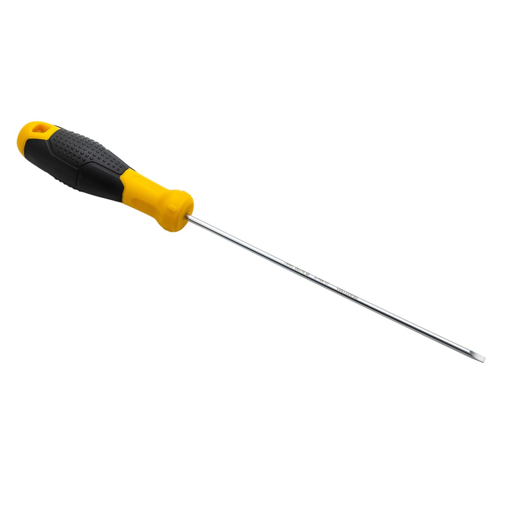 

Отвертка плоская SL3x150мм, CrV, прорезиненная рукоять, Deli (DL6331501)