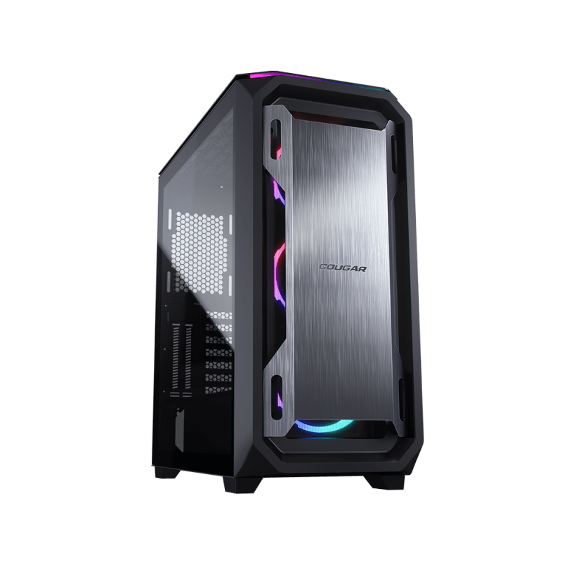 

Корпус COUGAR MX670, EATX, Midi-Tower, 2xUSB 3.0, USB Type-C, RGB подсветка, темно-серый, без БП (CGR-5UM6B-RGB), MX670