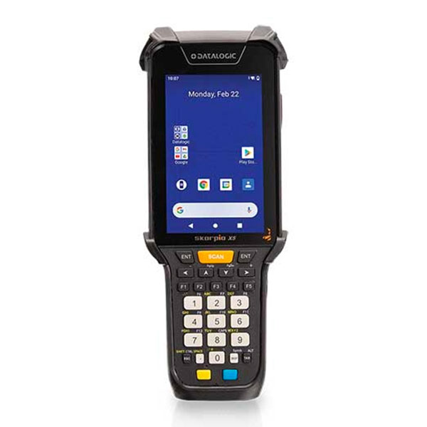 

Терминал сбора данных (ТСД) Datalogic Skorpio X5 Image, 1D/2D, 8x2200MHz, 4Gb, 64Gb, Android 10, 4.3", 480x800, Cam, USB, RS-232, Wi-Fi 802.11 a/b/g/n/ac, BT, NFC, 3500mAh (943500035), Черный, Skorpio X5